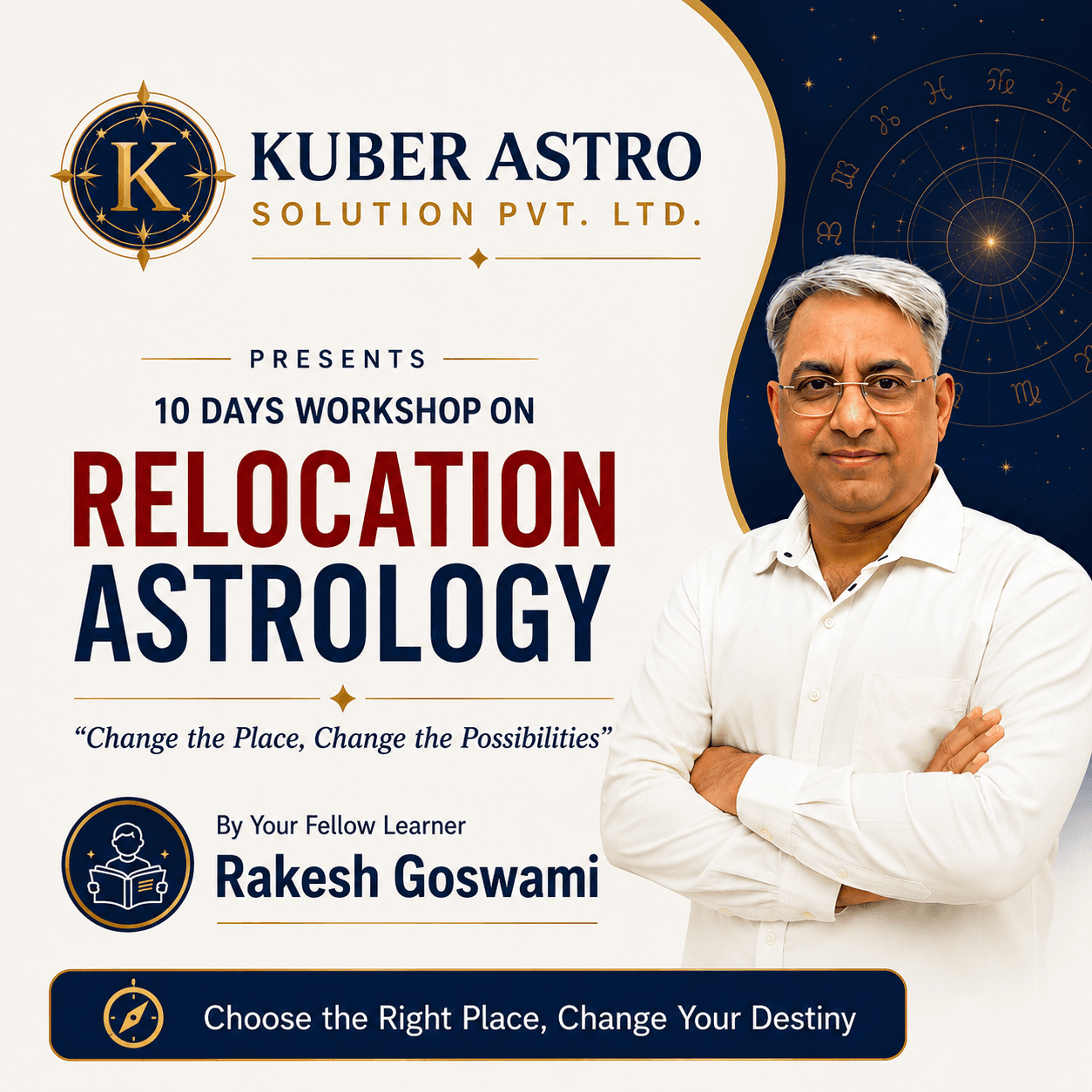 Disha Badlo, Dasha Badlo™ — 10 Days Workshop on Relocation Astrology by Rakessh Goswami
